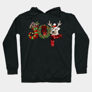 Christmas Joy Dwarf Stocking Reindeer Miniature Schnauzer Hoodie